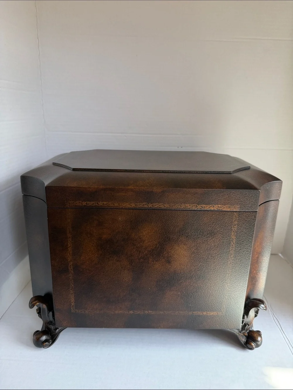 Vintage Ethan Allen Wooden Decorative Chest Box - Model 43-5549